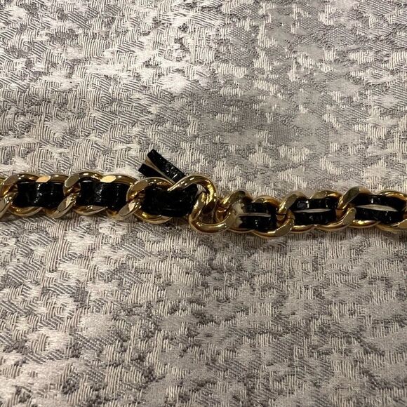 Vintage Black Maryann Rosenfeld Snakeskin Evening Bag with Chain Strap & Tassel - Picture 6 of 7